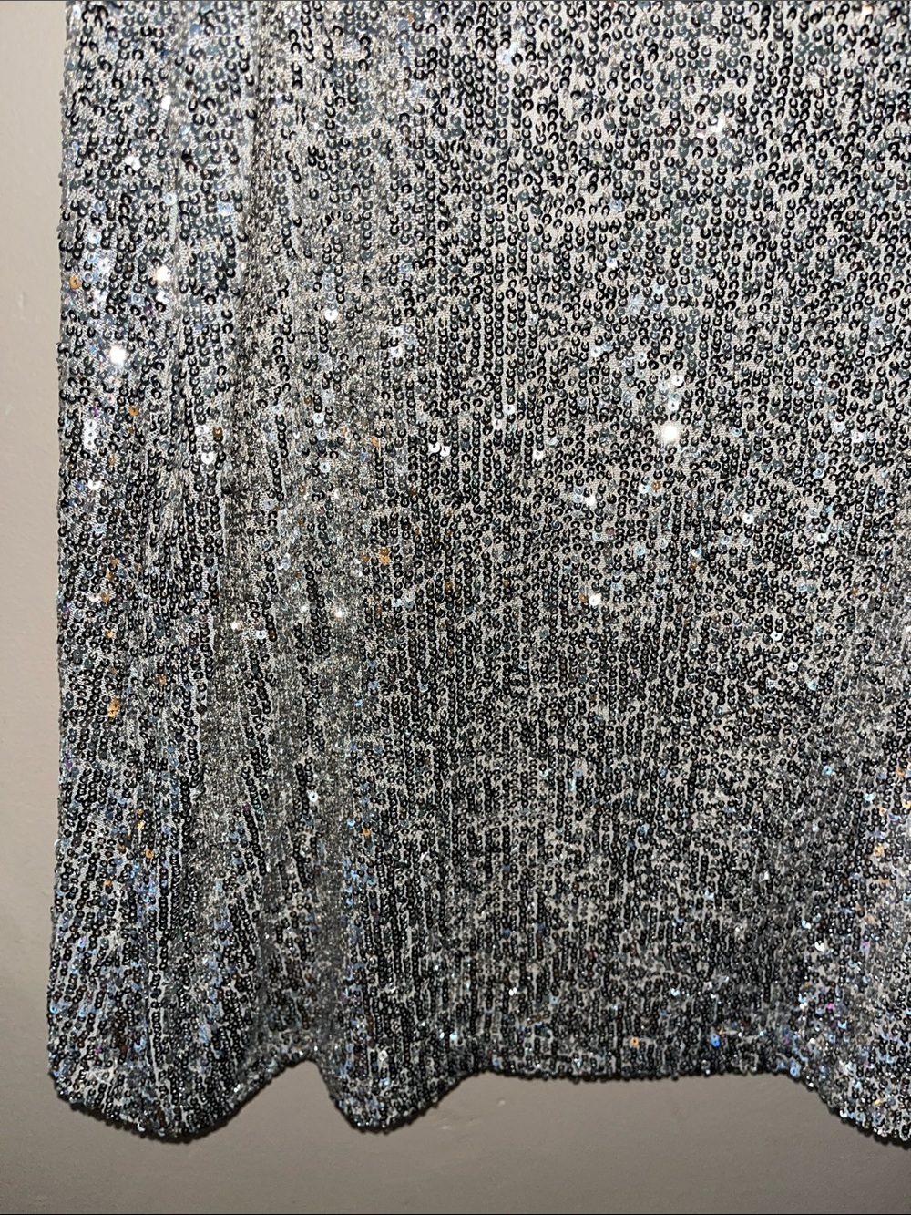 cable & gauge Sparkly Shift Dress Beige/Silver/Gold NWT — Size L - Picture 4 of 6